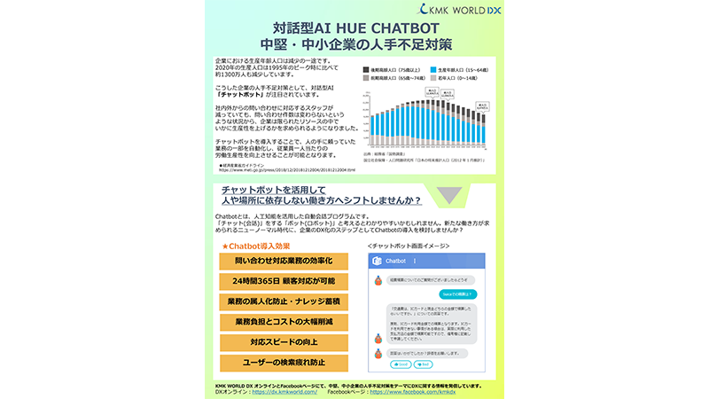 AI-Chatbotご案内リーフレット